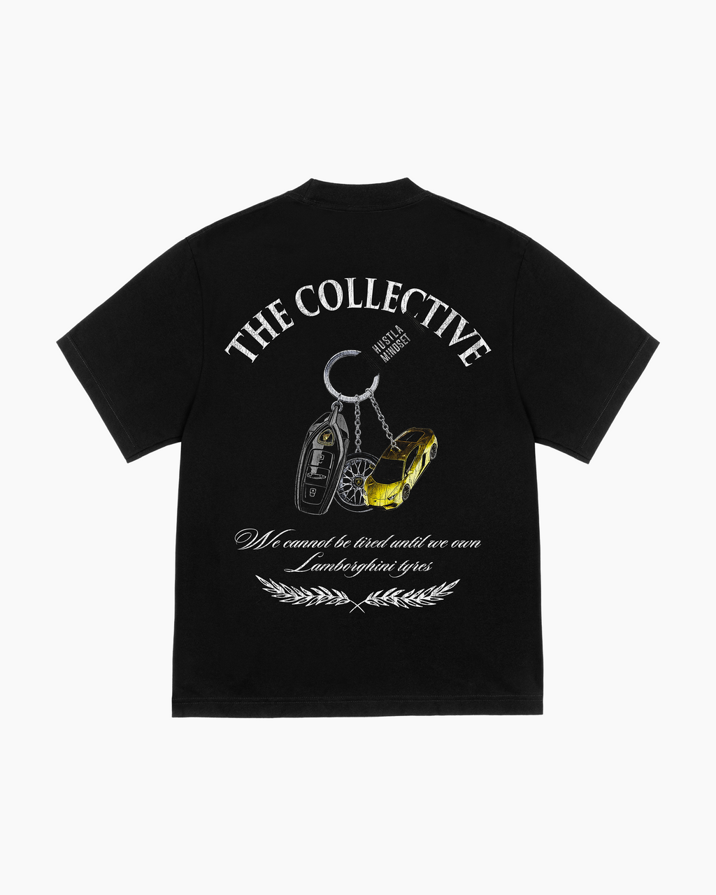THE COLLECTIVE - LAMBO TYRES TEE BLACK