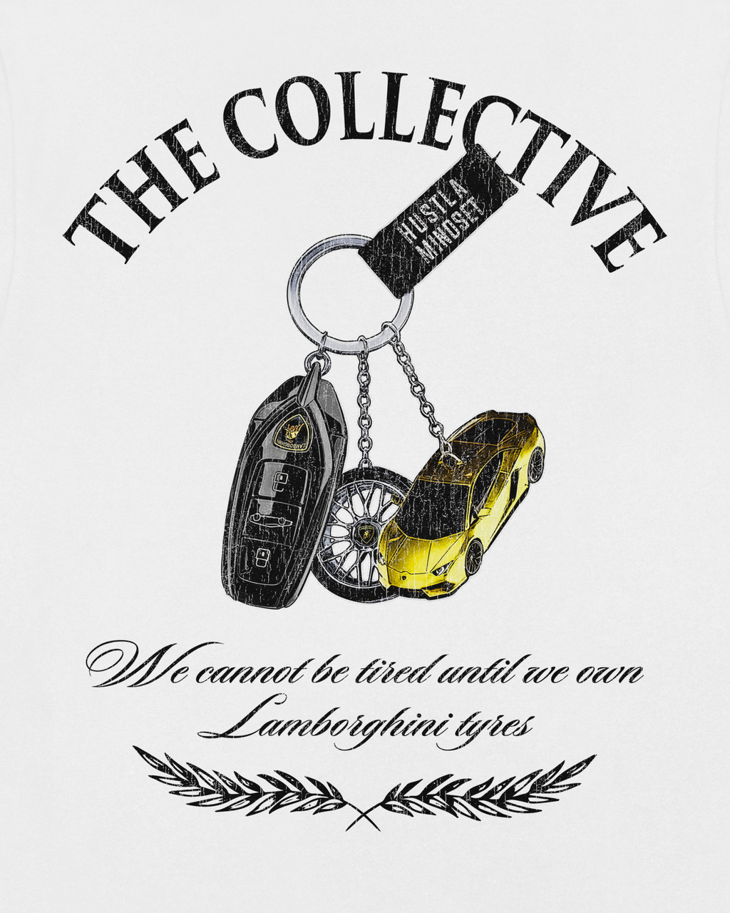 THE COLLECTIVE - LAMBO TYRES TEE WHITE